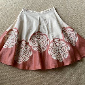 Anthropologie Odille  Wide Pleat Embellished Full Skirt  2